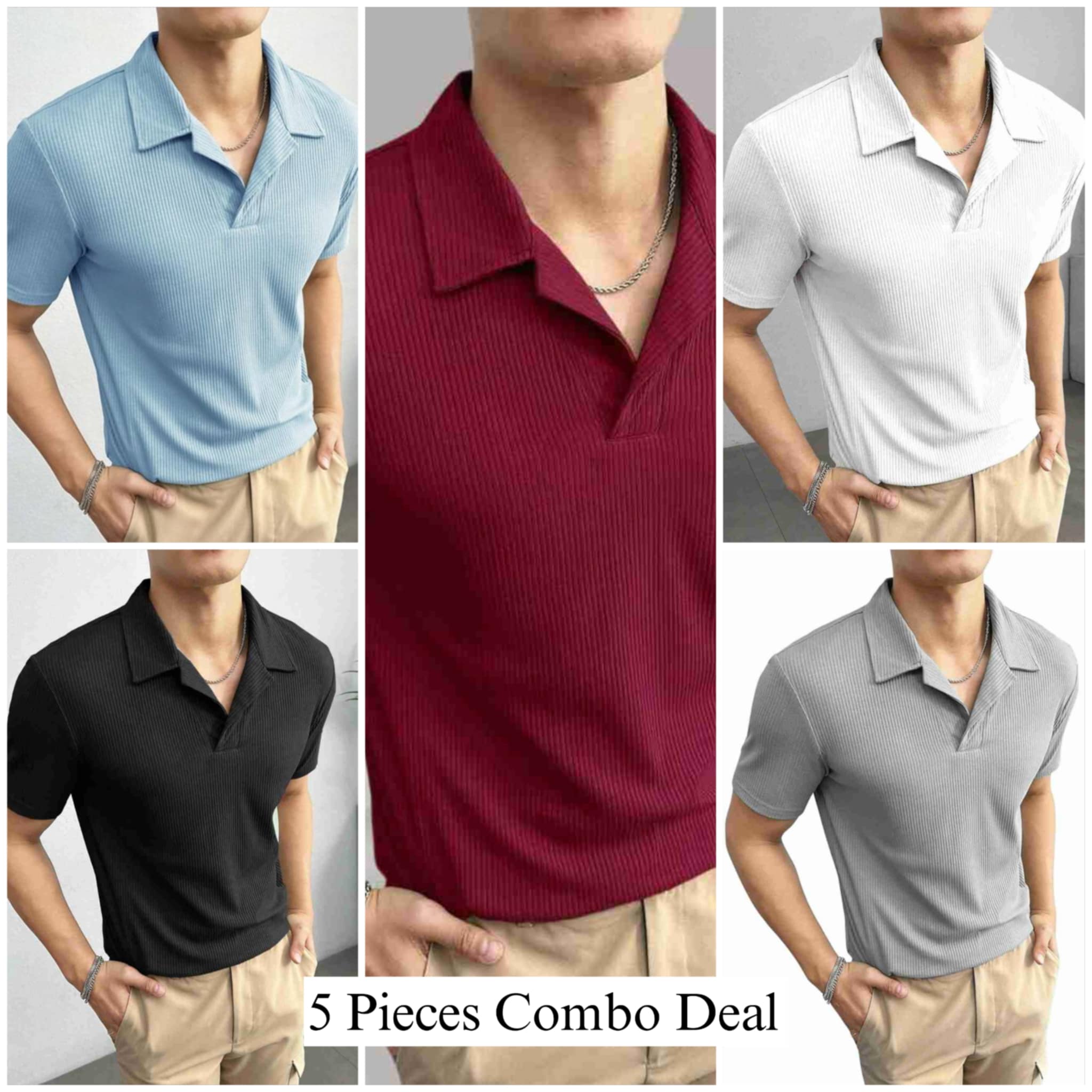 5 Pieces Combo Premium Cuban Polo 10_img_0