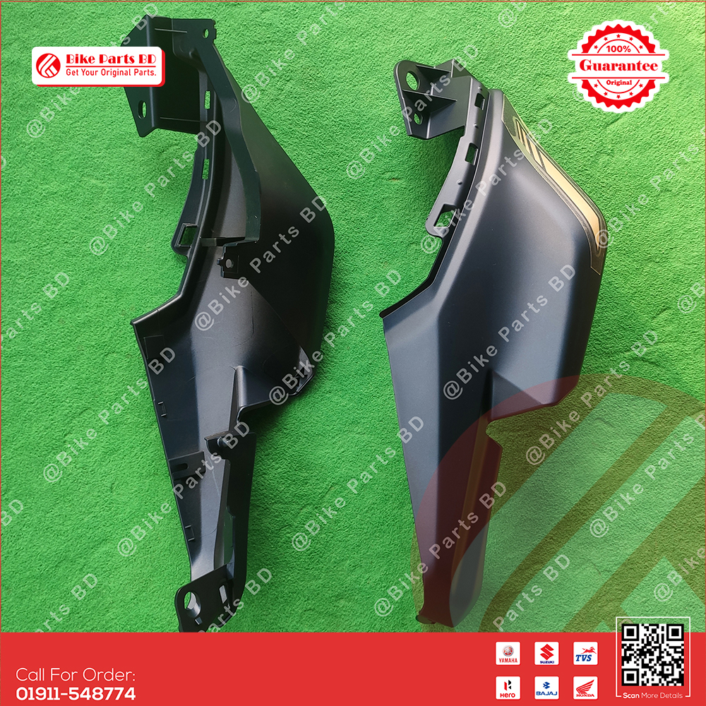 Back panel for Yamaha FZS V3 (Mat Blue) bike. thumbnail 2