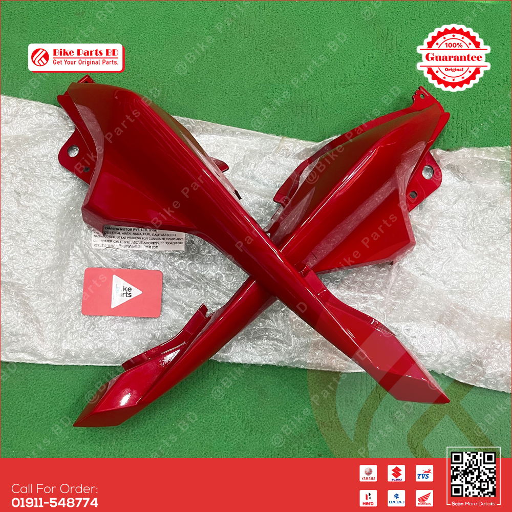 Back Panel for Yamaha Fazer V2 (Red) bike.
