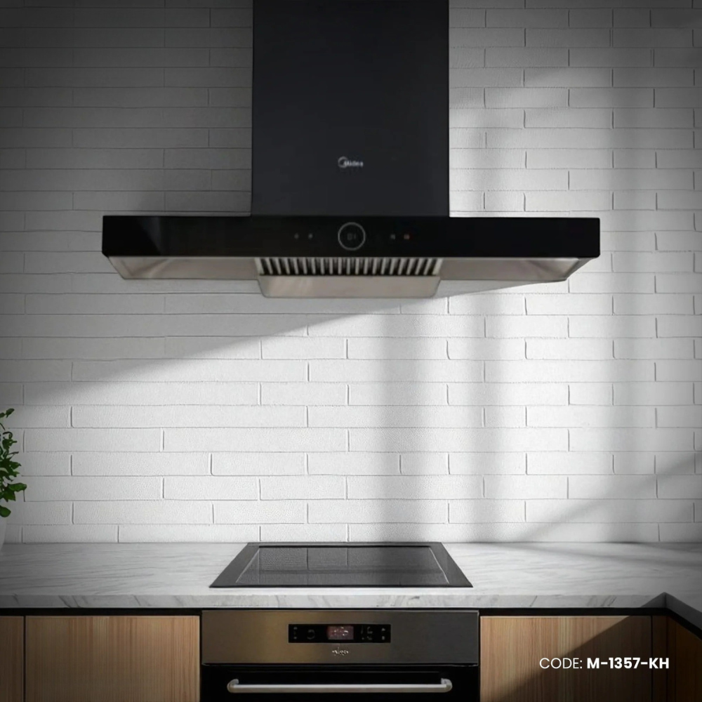 Midea Cooker Hood 36" Steam Wash 90J63 (Black) M-1357-KH_img_0