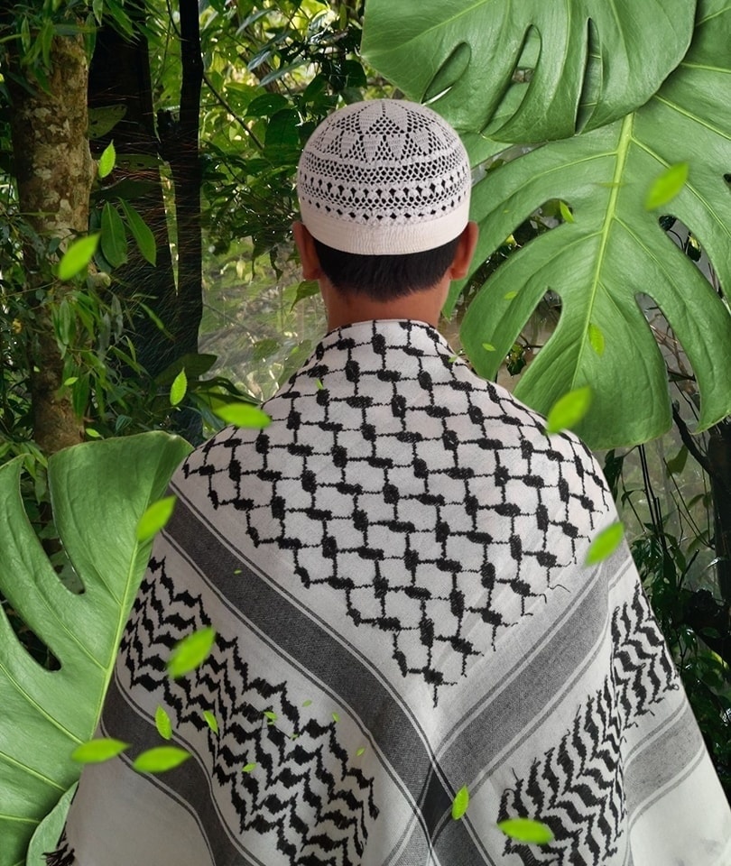 ফিলিস্তিন কেফিয়া ও ক্যাপ কম্বো_img_1