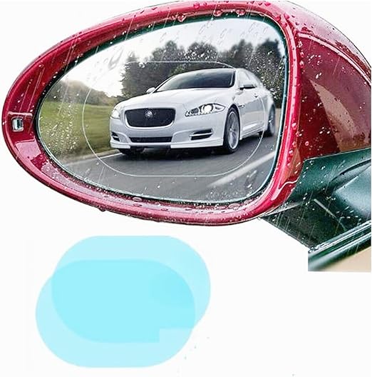 2-Pack Car Rearview Mirror Film – Rainproof, Waterproof, Anti-Fog Nano Coating for Clear Vision_img_2