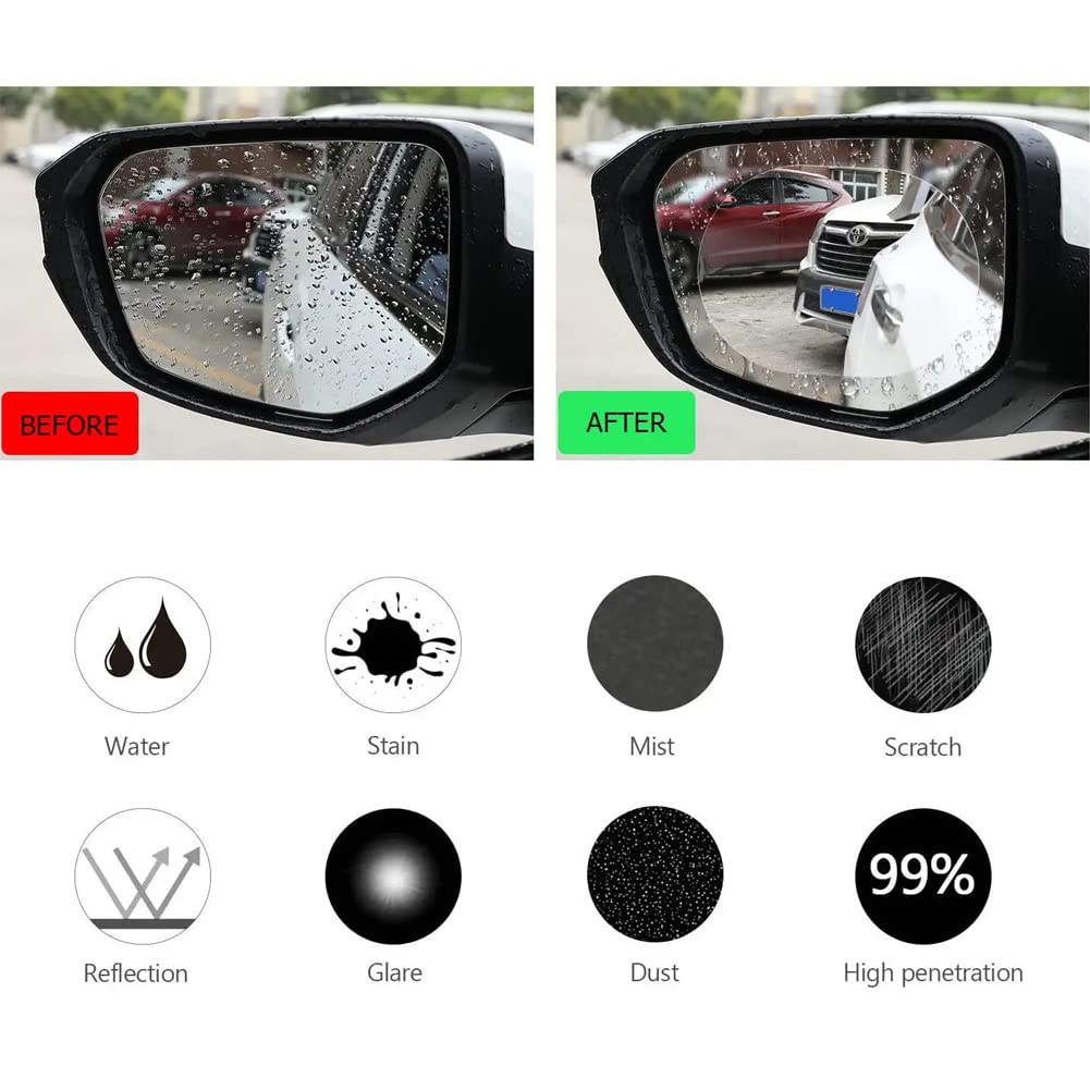 2-Pack Car Rearview Mirror Film – Rainproof, Waterproof, Anti-Fog Nano Coating for Clear Vision_img_6