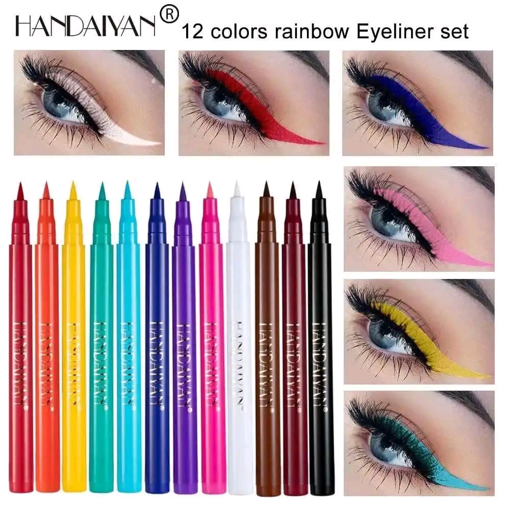 Handaiyan Colorful Eyeliner  Set Of 12pcs_img_2