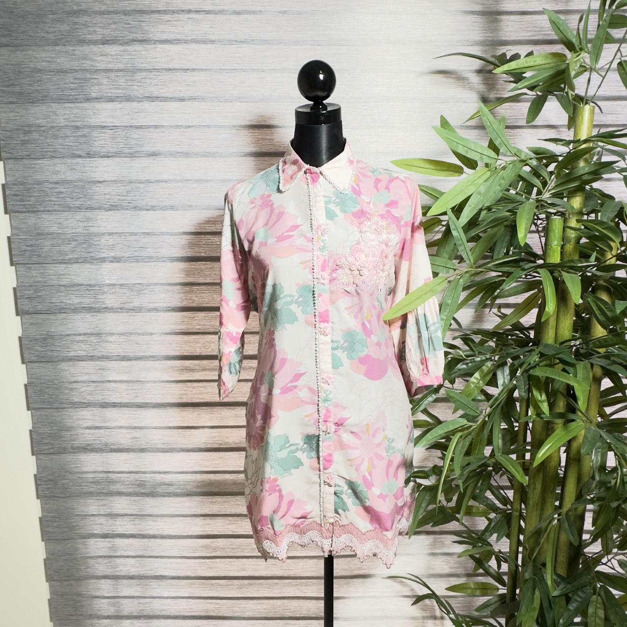 Blush Bloom Floral Shirt Dress Cord Set - Image 1