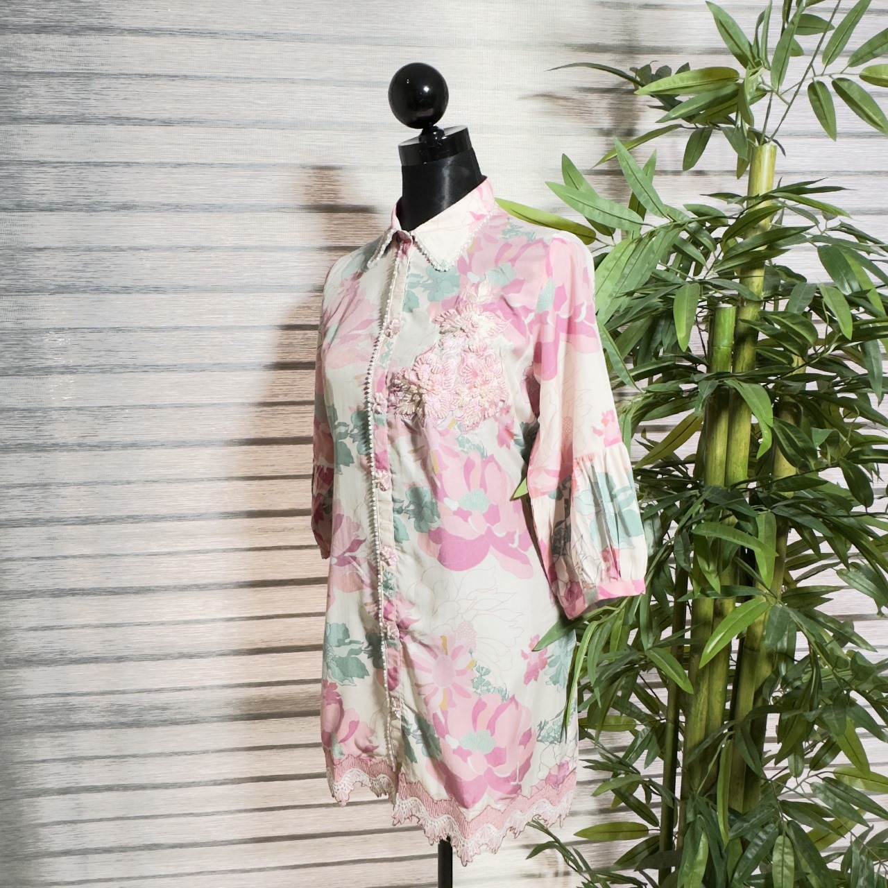 Blush Bloom Floral Shirt Dress Cord Set - Image 3