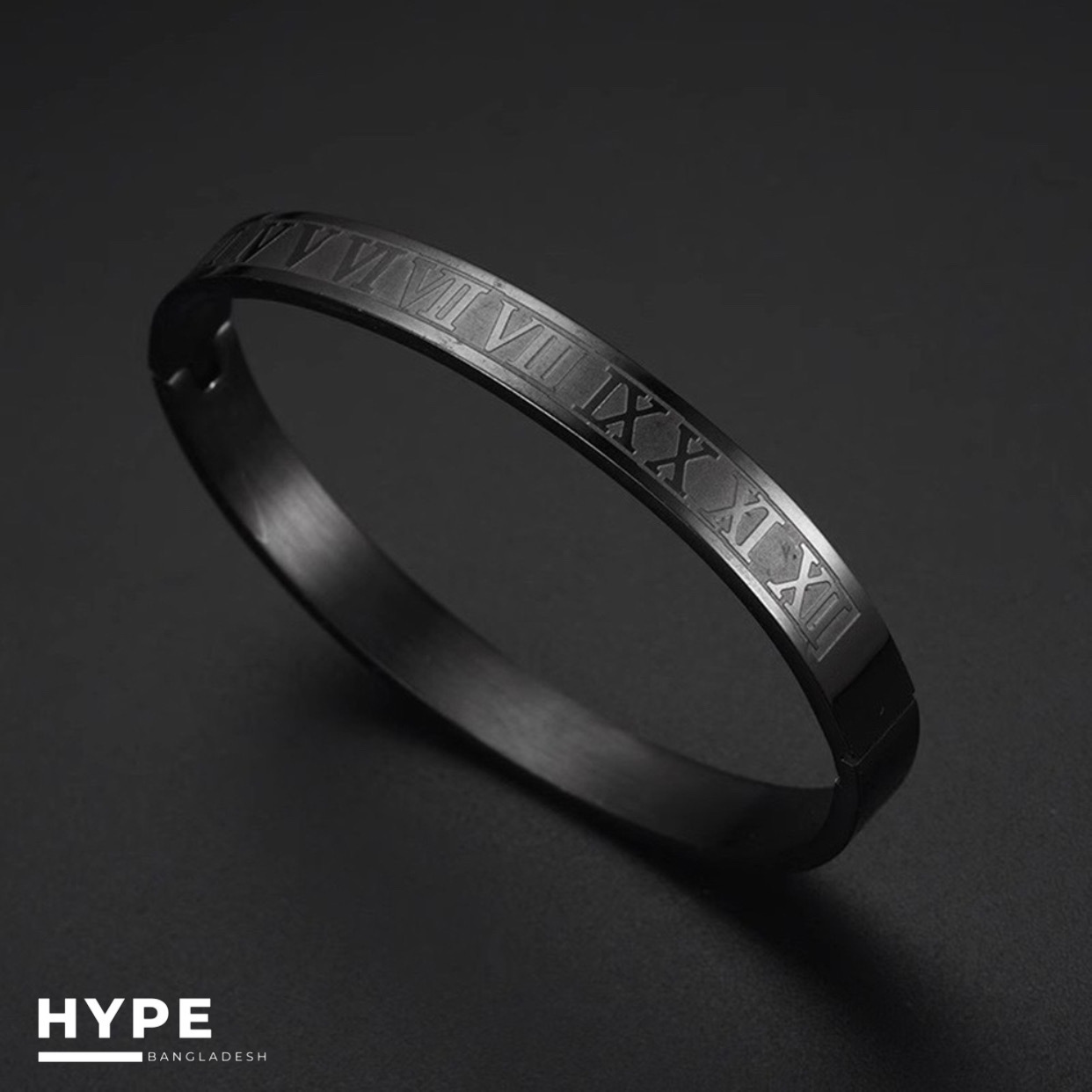 Black high quality stainless steel bracelet
