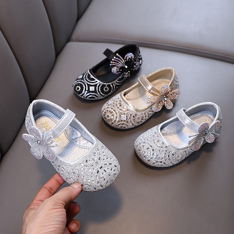 Kids Girls Pearl Rhinestones Princess Baby Korean Shoes (1.5 years - 5.5 years)_img_0