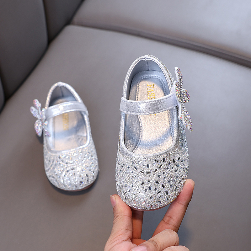 Kids Girls Pearl Rhinestones Princess Baby Korean Shoes (1.5 years - 5.5 years)