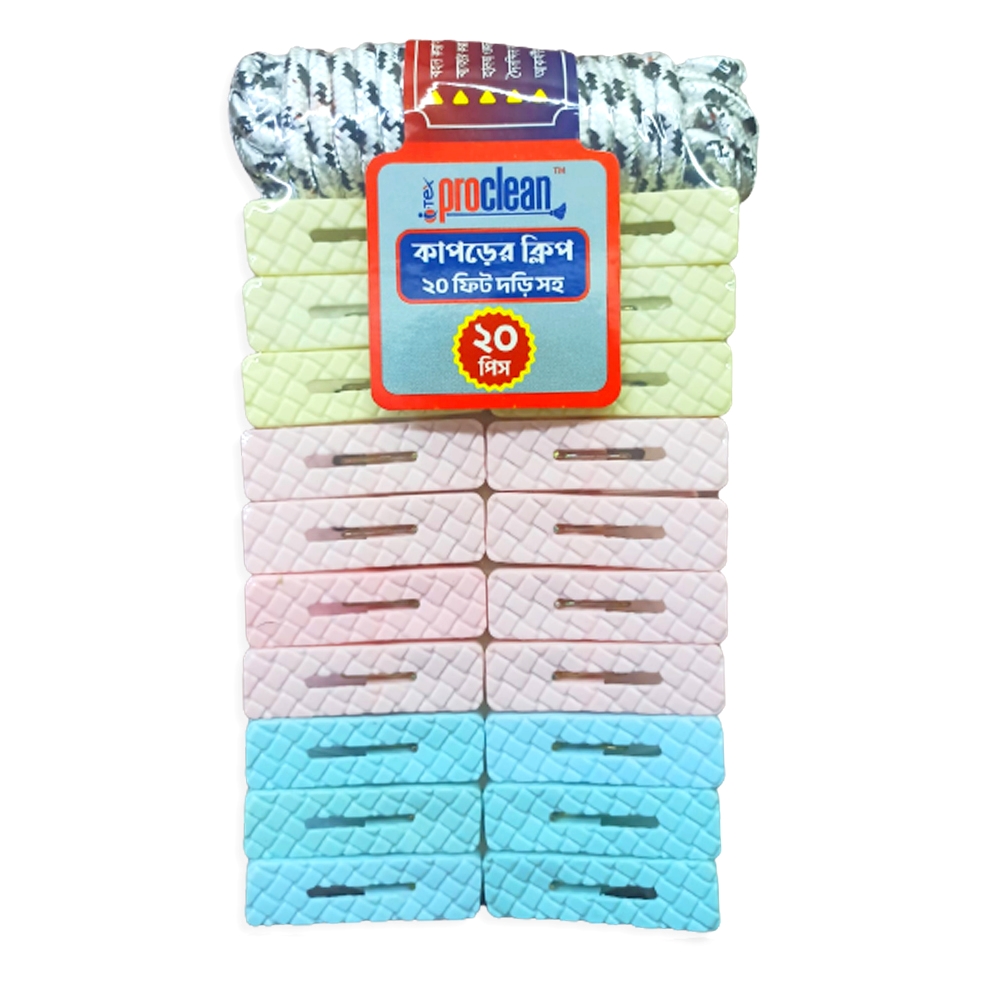 Proclean Regular Cloth Clip with 20ft Rope CC-1916