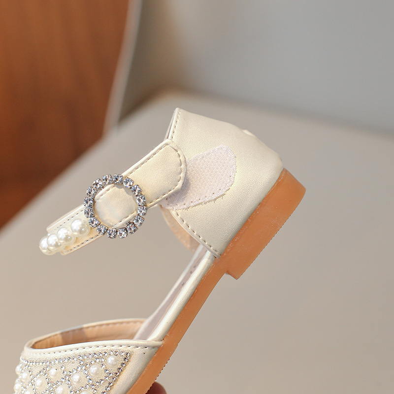 Kids Girls Summer Rhinestones & Pearls Luxury Party Sandals (18 Months–8 Years)_img_4
