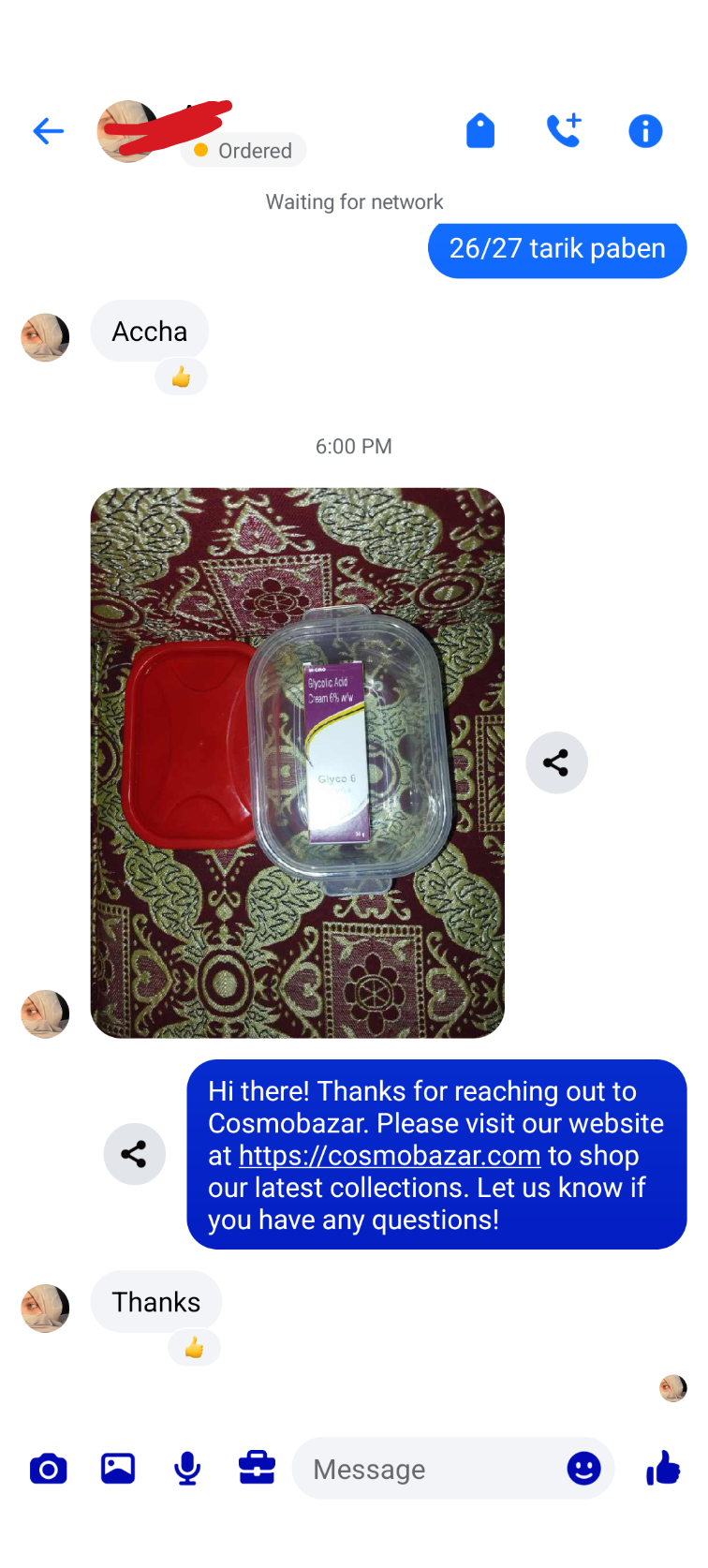 Customer review