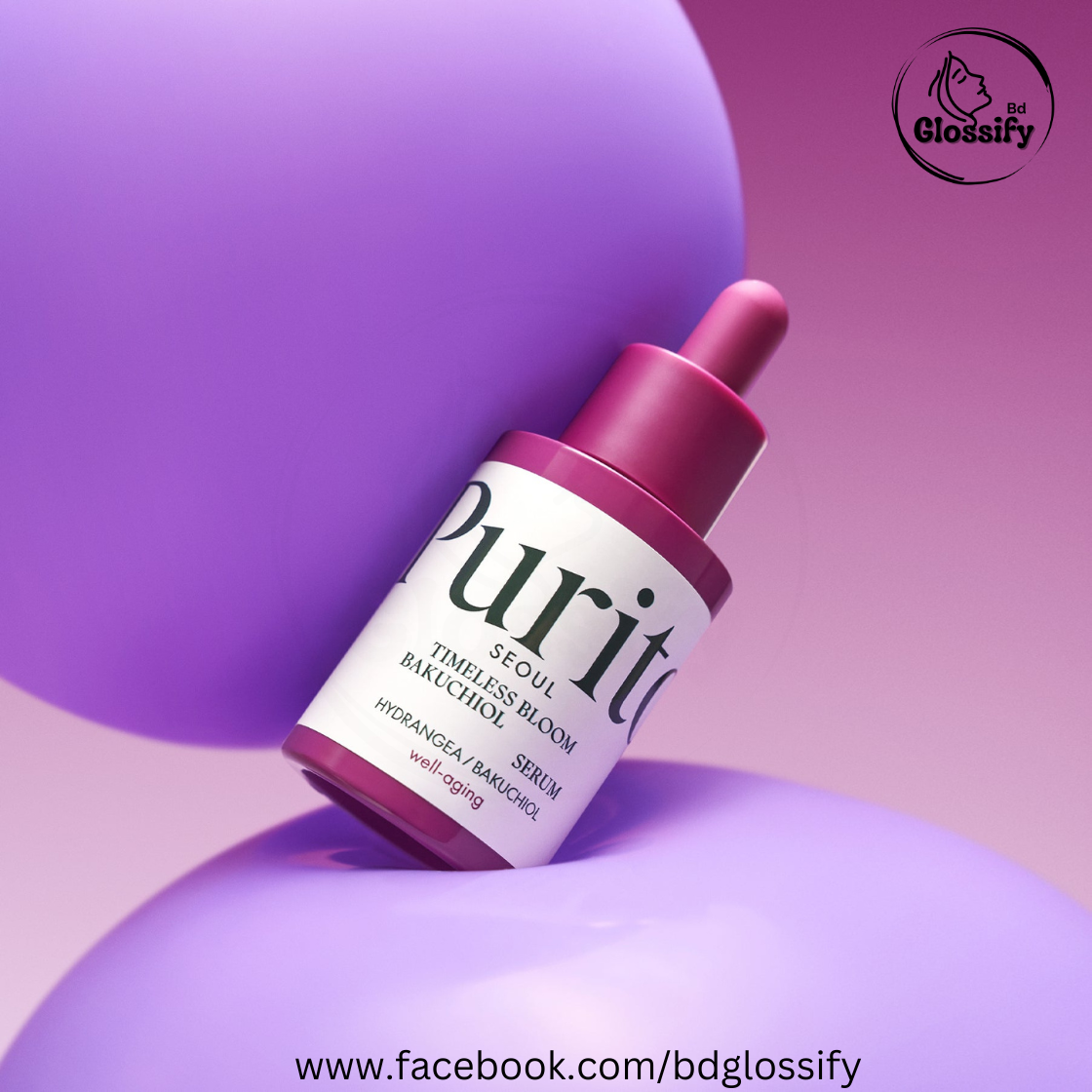 PURITO Timeless Bloom Bakuchiol Serum (30ml)