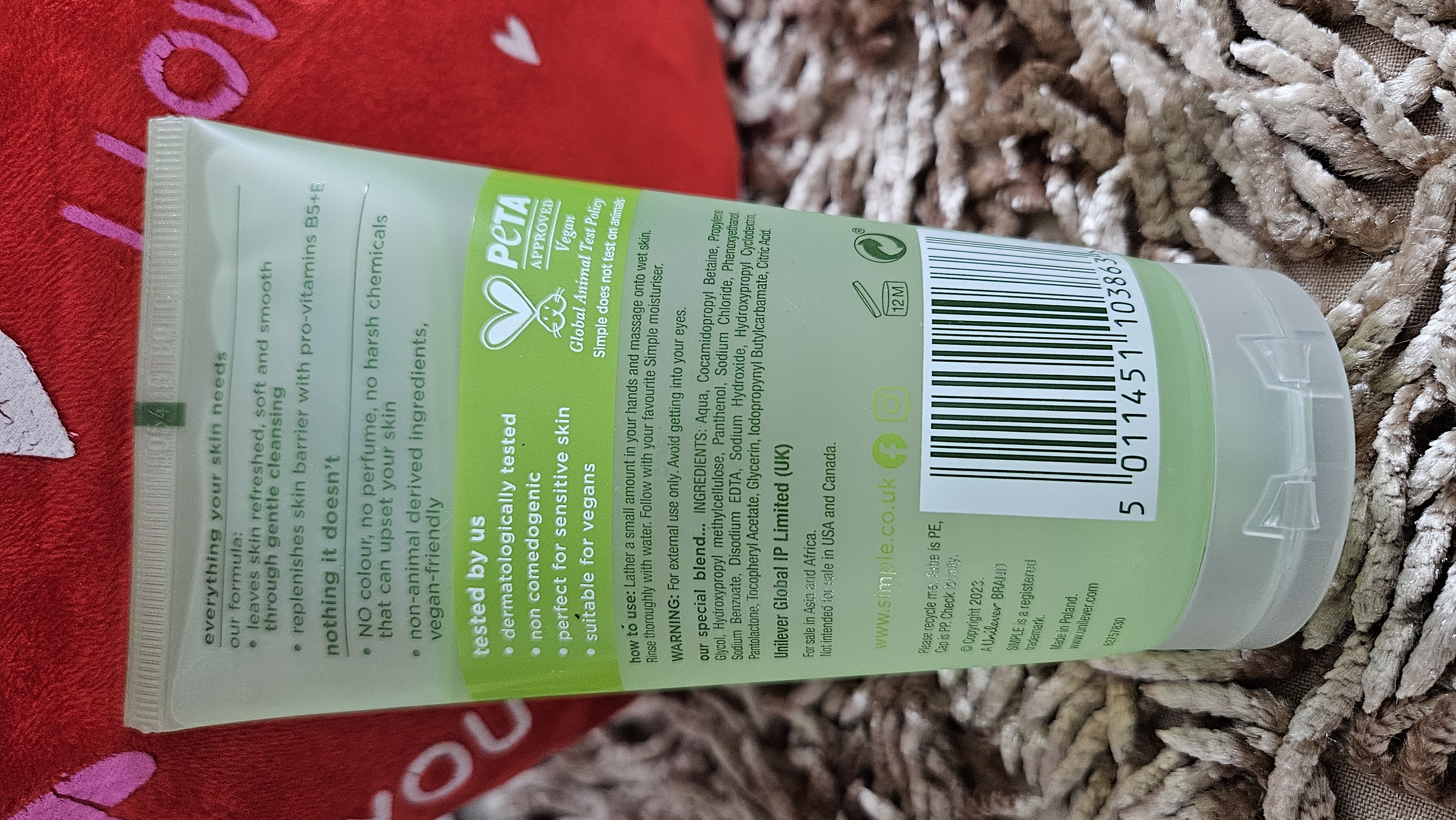 Simple Refreshing Facial Wash -150ml_img_1