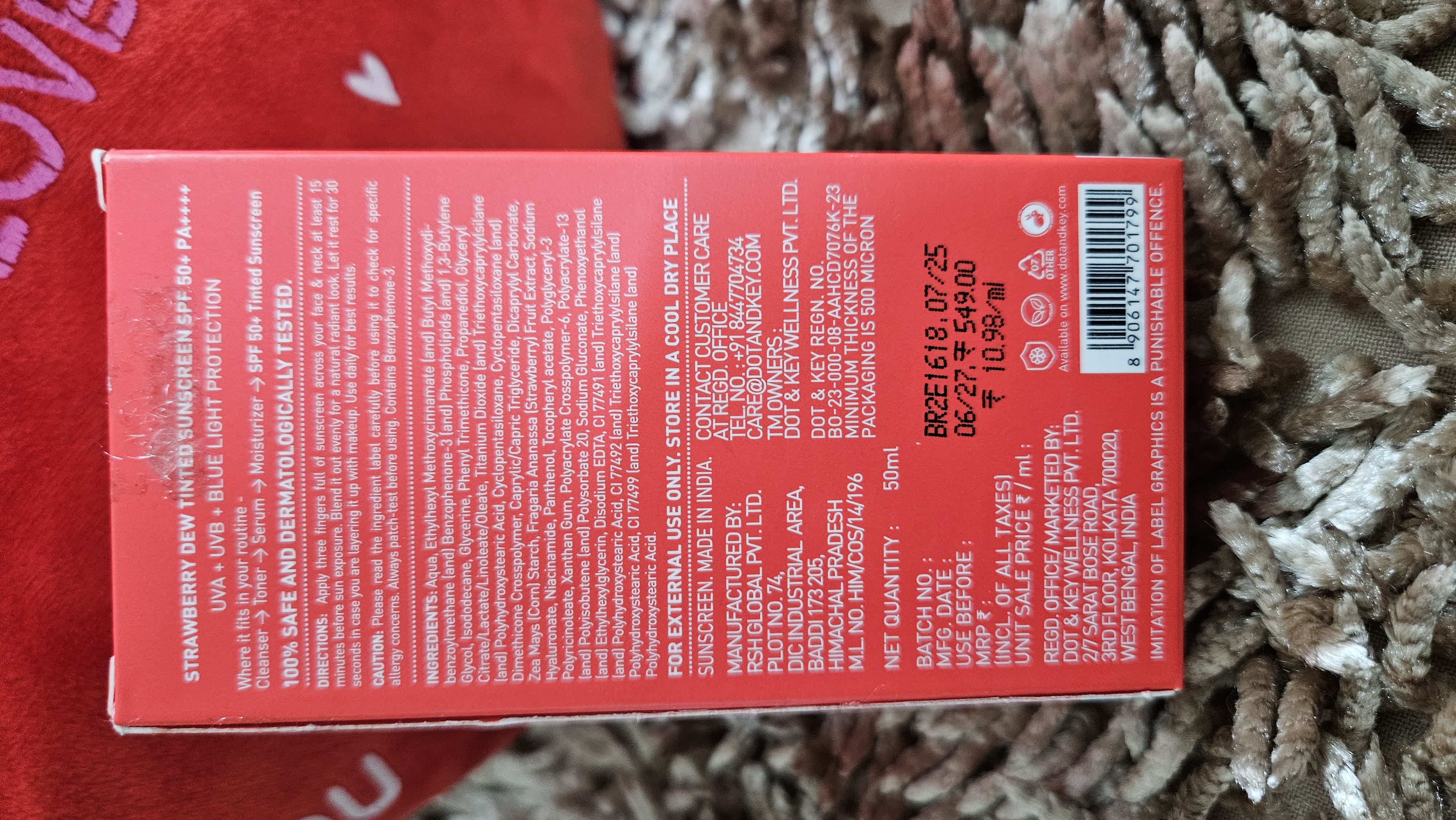 Dot & Key Tinted Sunscreen -50ml_img_1