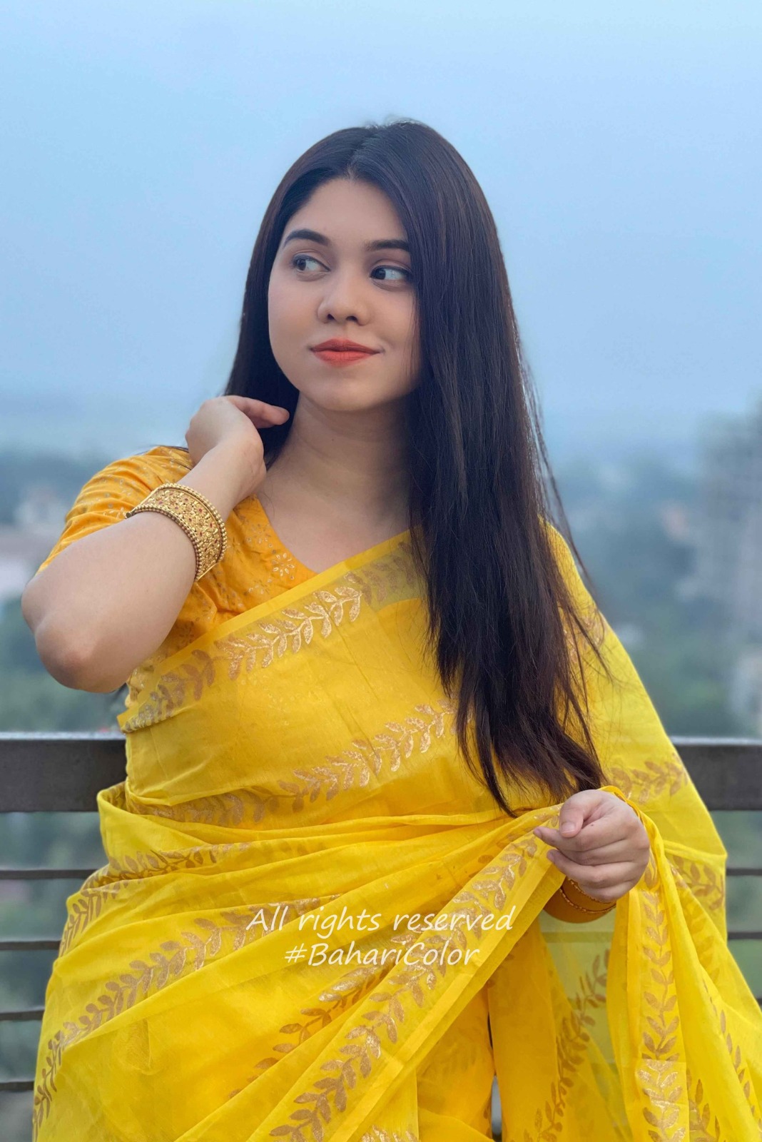 Block Print Sharee with Blouse Piece_img_10