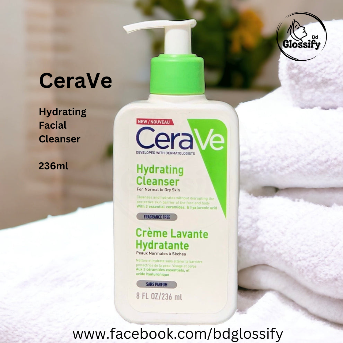 CeraVe Hydrating Cleanser (236ml)