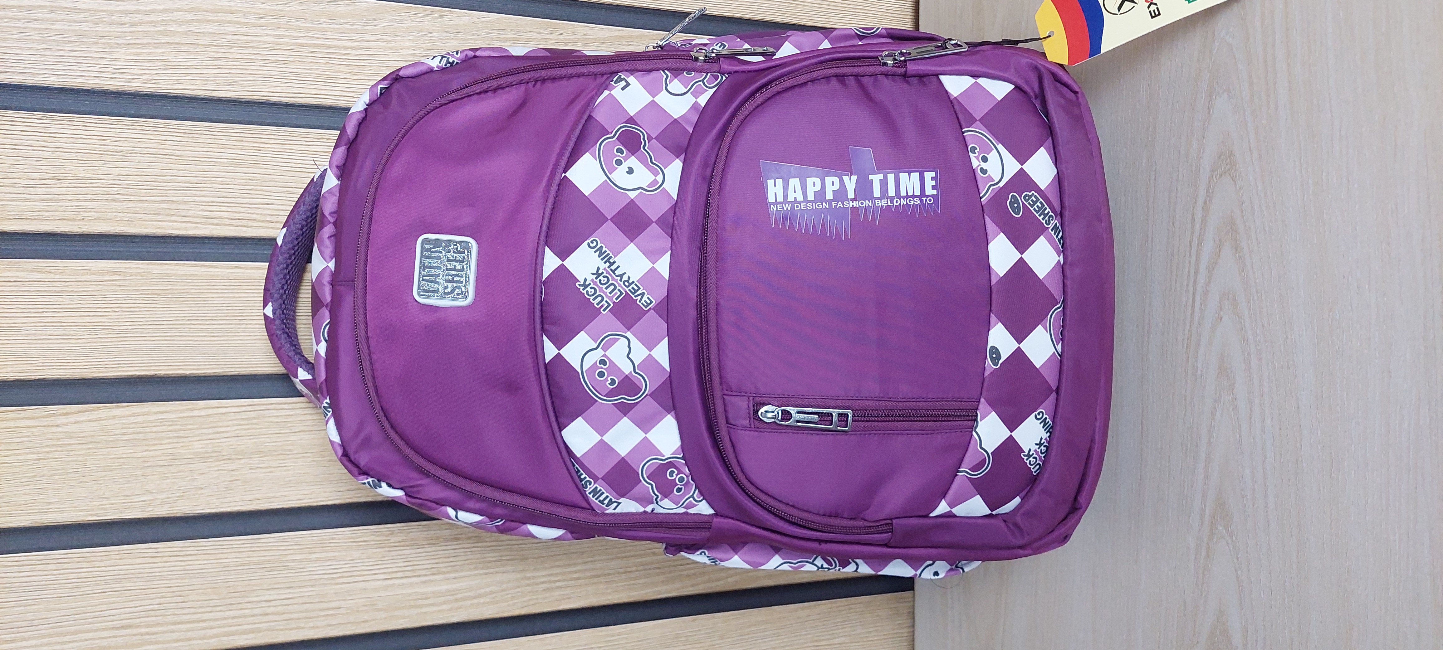 Latin Sheep School Bag Pink