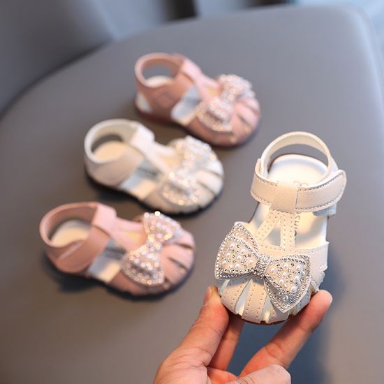 Kids Girls Reinstone Bow Knot Stylish Summer Sandals (6 months - 3 years)_img_0