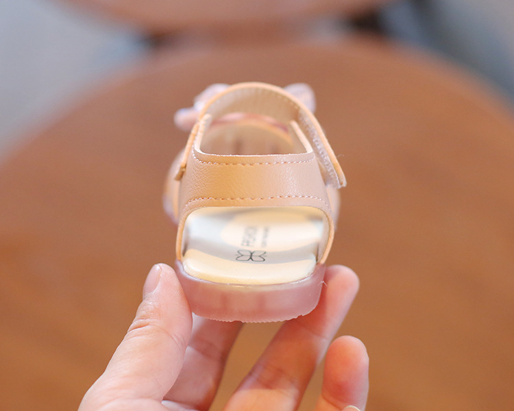 Kids Girls Reinstone Fabric Bow Knot Stylish Summer Sandals (6 months - 3 years)_img_6
