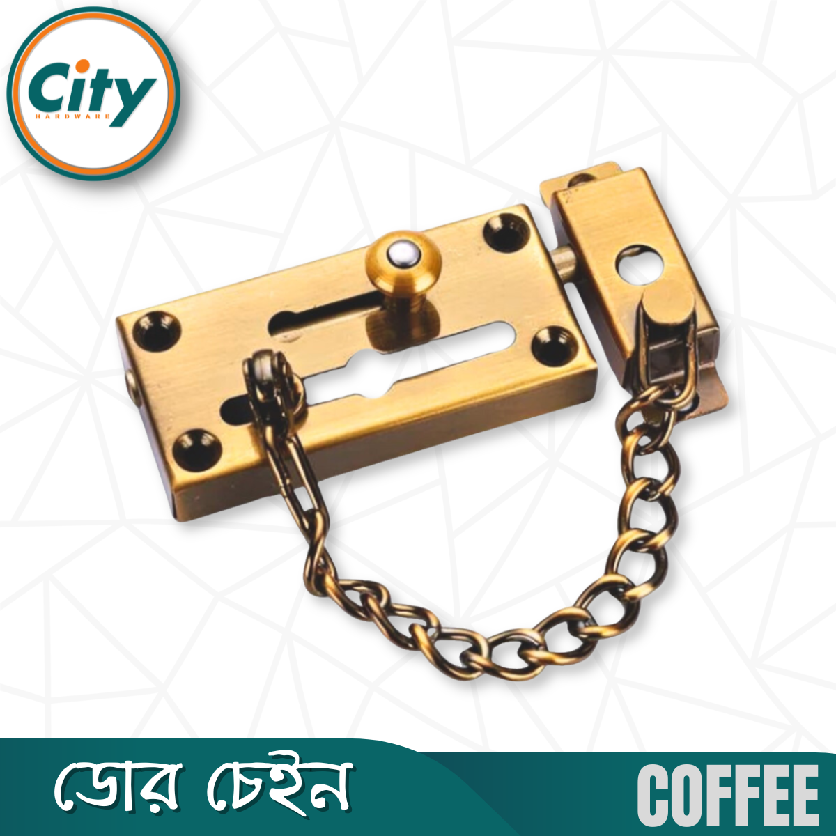 স্টেইনলেস স্টিলের ডোর চেইন বোল্ট সহ টপ সিকিউরিটি কাঠের দরজার লক বিভিন্ন রঙের ডোর চেইন_img_2