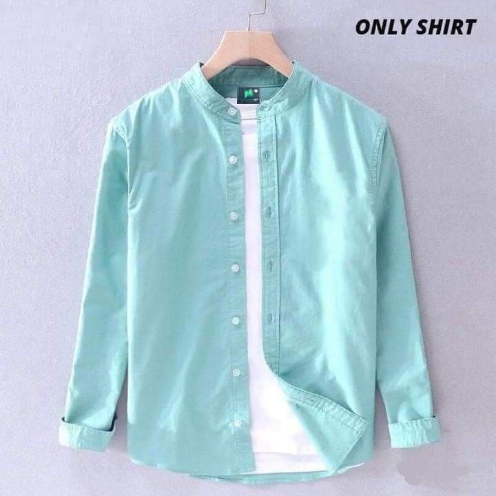 Solid Color Cotton Shirt (Only Shirt_img_7