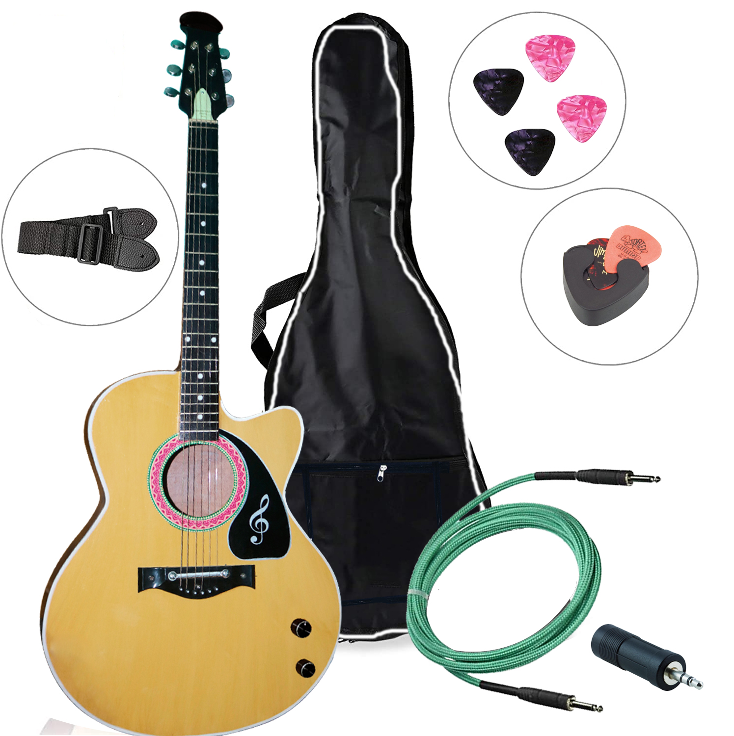 Student best choice acoustic guitar - natural color