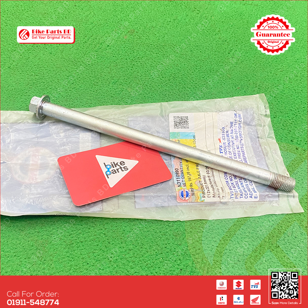 Axel Rod (Sap Rod Front) for TVS RTR 2V 160cc, Rider 125cc, Metro & Sticker bike. thumbnail 2