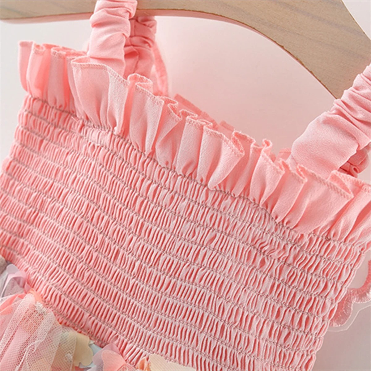 Baby Girl Butterfly Wings Fairy Sleeveless Pleated Lace Summer Dress (6 months to 3 years)_img_2