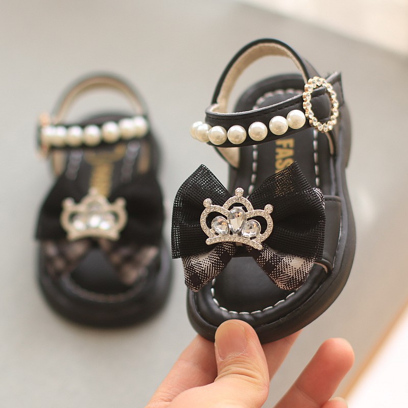 Kids Girls Anti Slip Soft Toddler Princess Crown Sandals (6 months - 3 years)_img_2