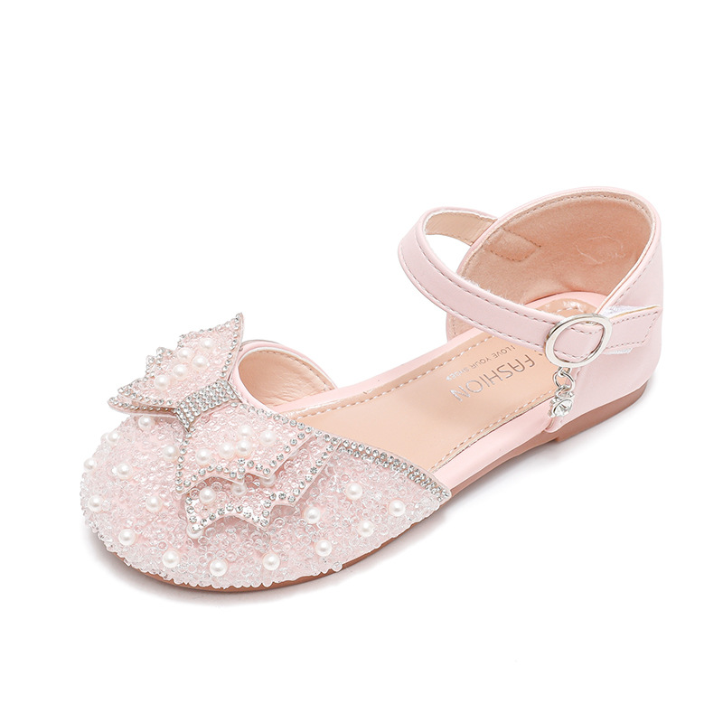 Kids Girls Pearl Bow Princess Shoes (2 years to 8.5 years)_img_3
