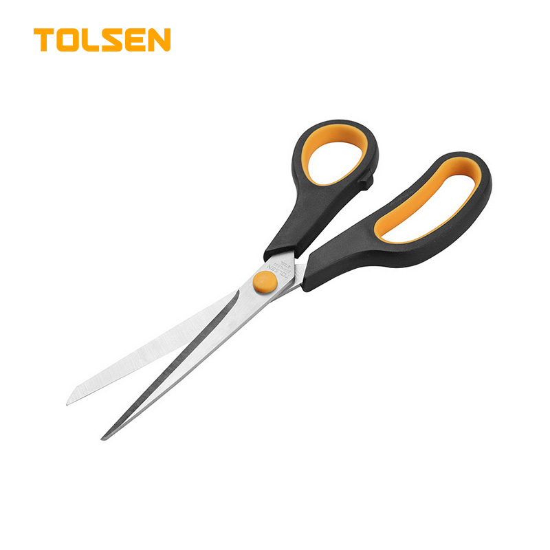TOLSEN 30044 Household Scissors, 8" (200mm), Stainless Steel Blade, Soft Grip Handle | Model: 30044