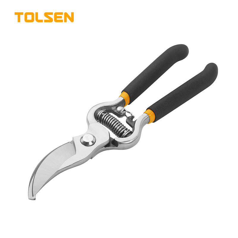 TOLSEN 31018 Garden Pruning Shear | 8" (200mm) | Bypass Pattern | Dipped Handle | Max Cutting 19mm | Model: 31018_img_0