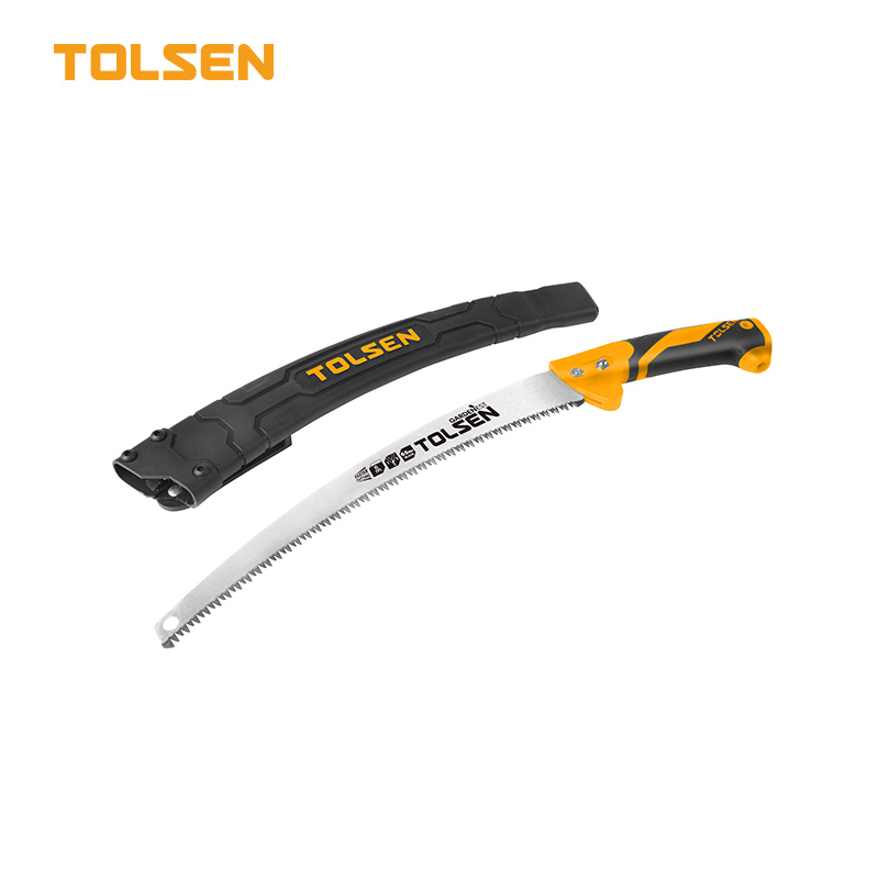 TOLSEN 31046 Garden Pruning Saw | 14" (350mm) | 6TPI 65Mn Blade | Hard Casing (Scabbard) | Compatible with Telescopic Handle | Model: 31046_img_2