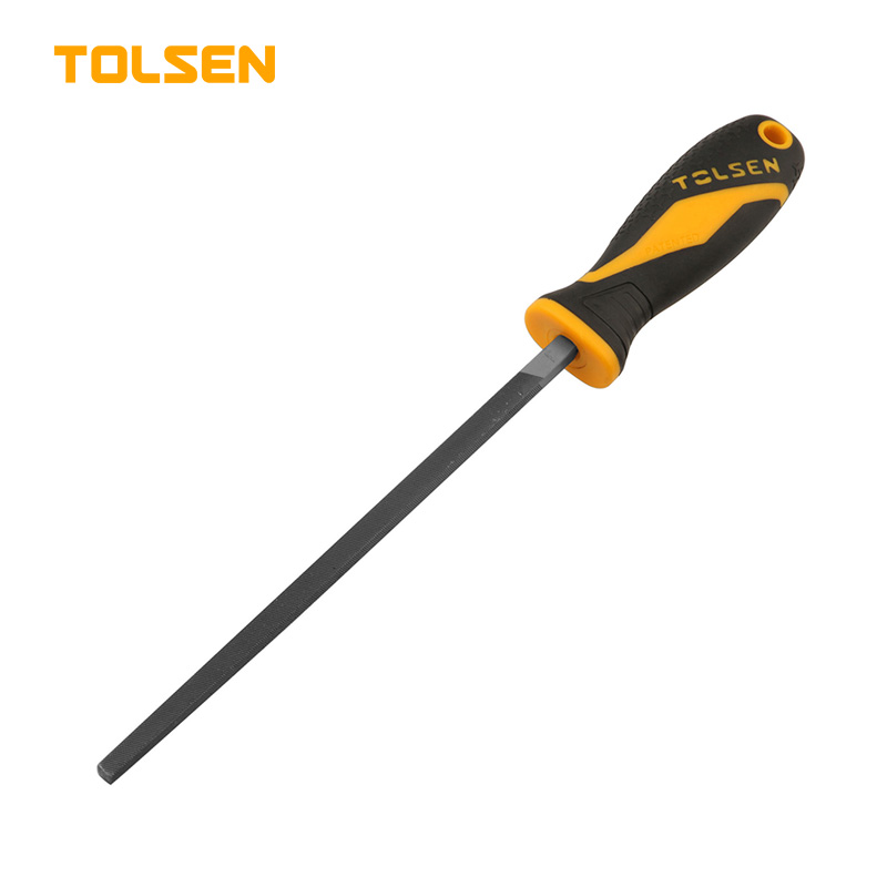 TOLSEN 32017 8" Square Steel File | T12 Carbon Steel | TPR Handle | Model: 32017
