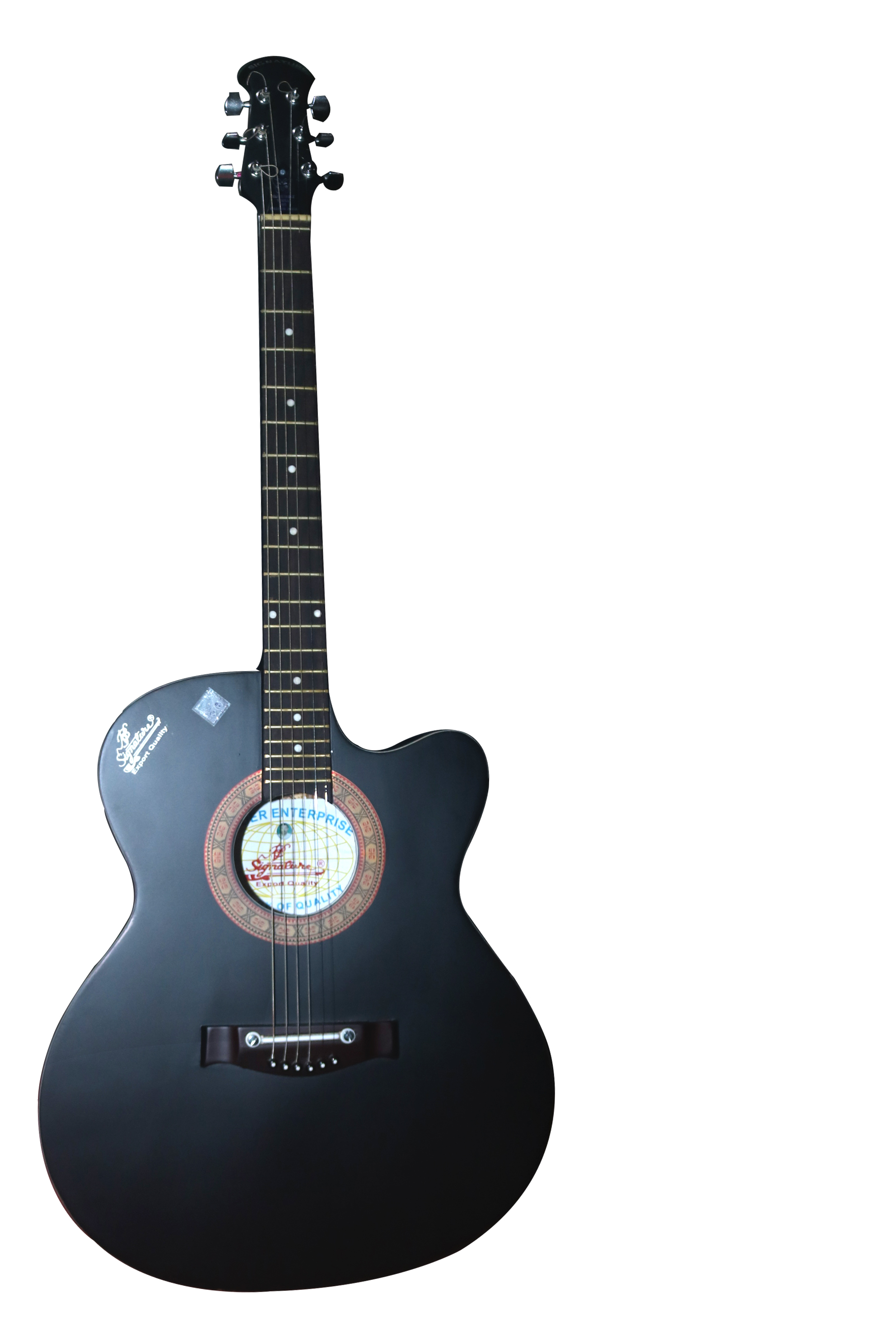 indian signature acoustic guitar black color