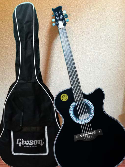 38'' Wood Acoustic Guitar, 6 Steel-String Acoustic Guitar With Guitar Bag and Beginner Kits for Beginner
