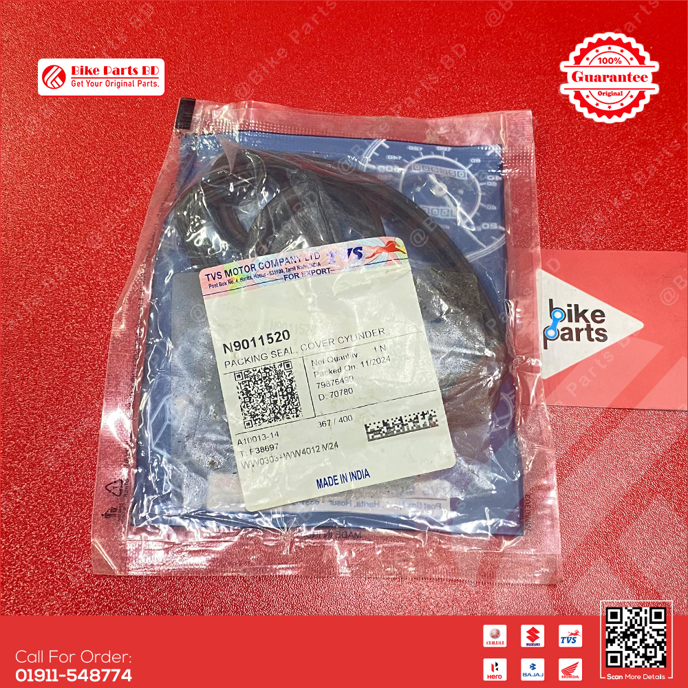 Head Gasket/Head Rubber for TVS RTR 2V 160cc & RTR 4V 160cc bike.