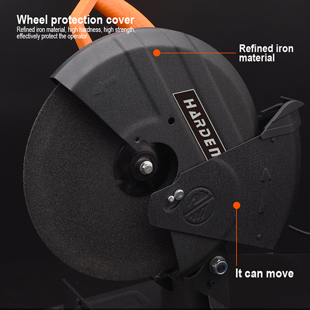 HARDEN 14" Professional Cut Off Saw, 2700W, Max. cutting capacity : Solid 58mm; Hollow 110mm, Cut Off Machine Steel Cutting Machine; 753552_img_6