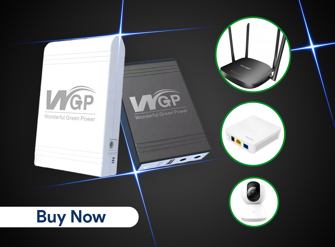 WGP Mini UPS (8,800mAh)- Router & ONU Up To 8 Hours Backup