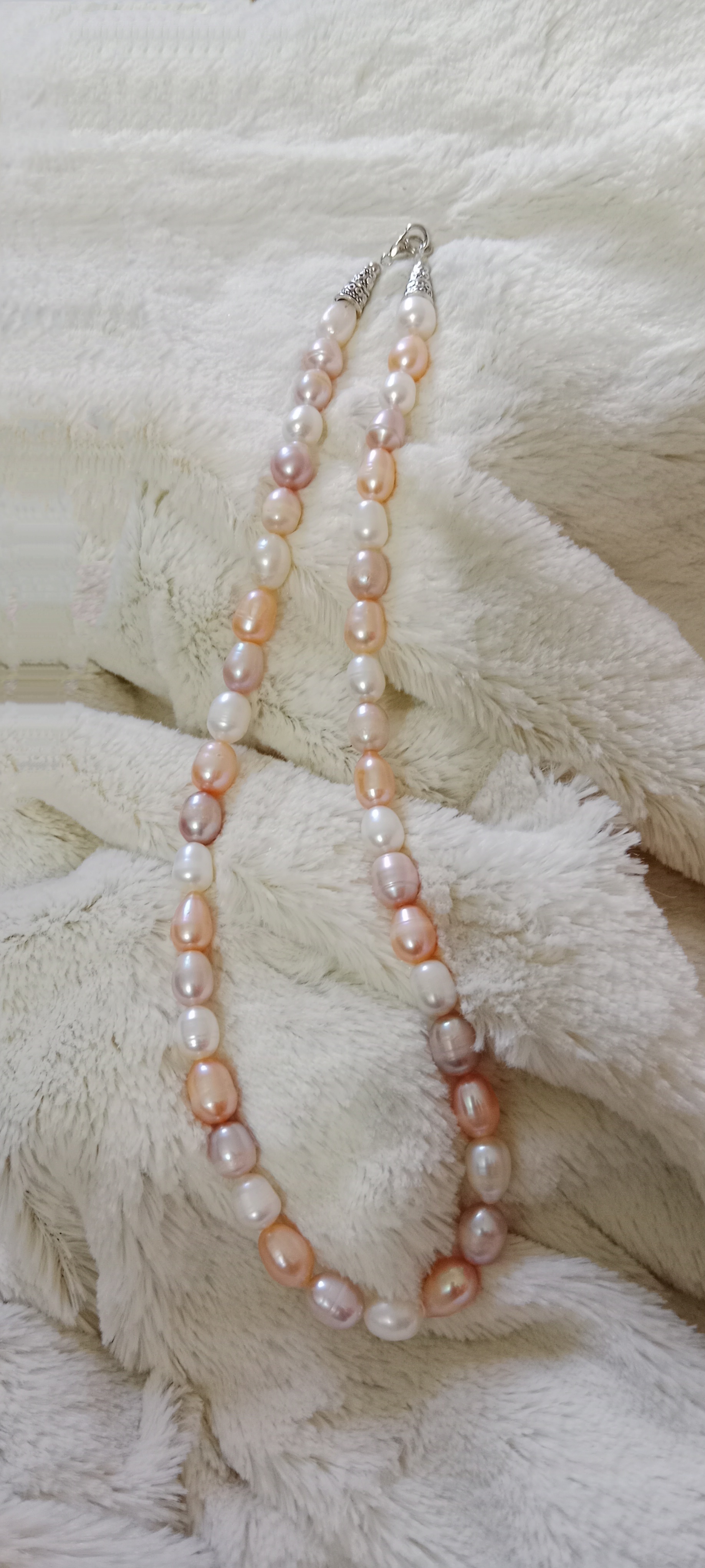 Multicolor Rice Pearl Necklace_img_1