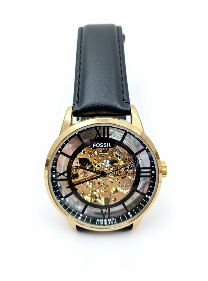 Fossil Skeleton watch with visible internal mechanics - Image 1