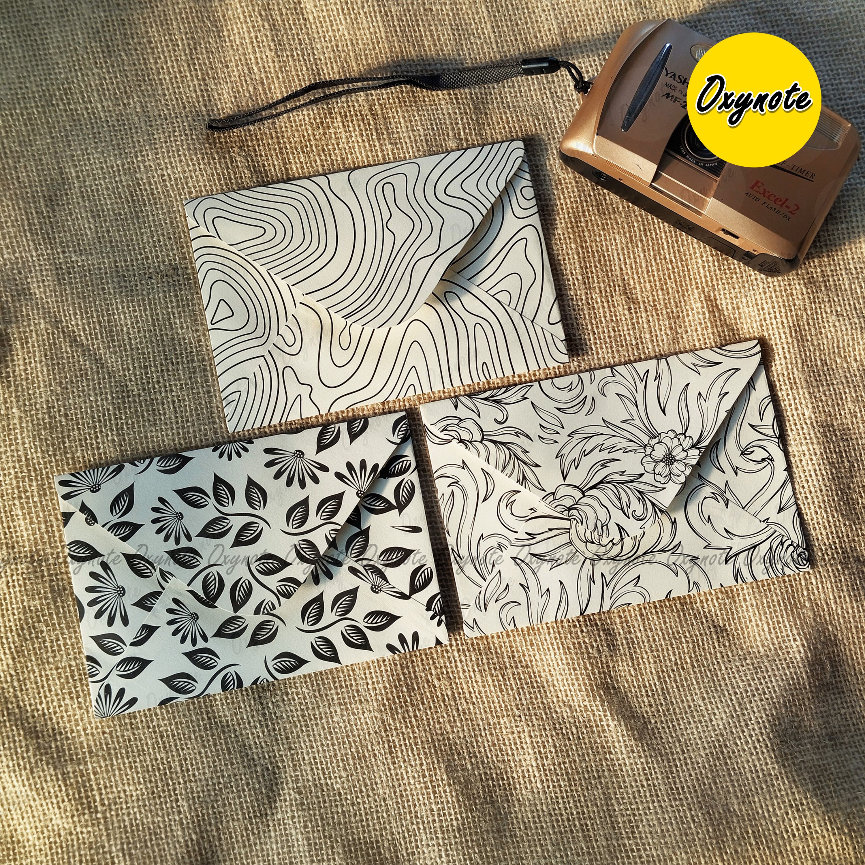 OXYNOTE Monarch Series Premium Designed Vintage Pattern Envelope_img_11