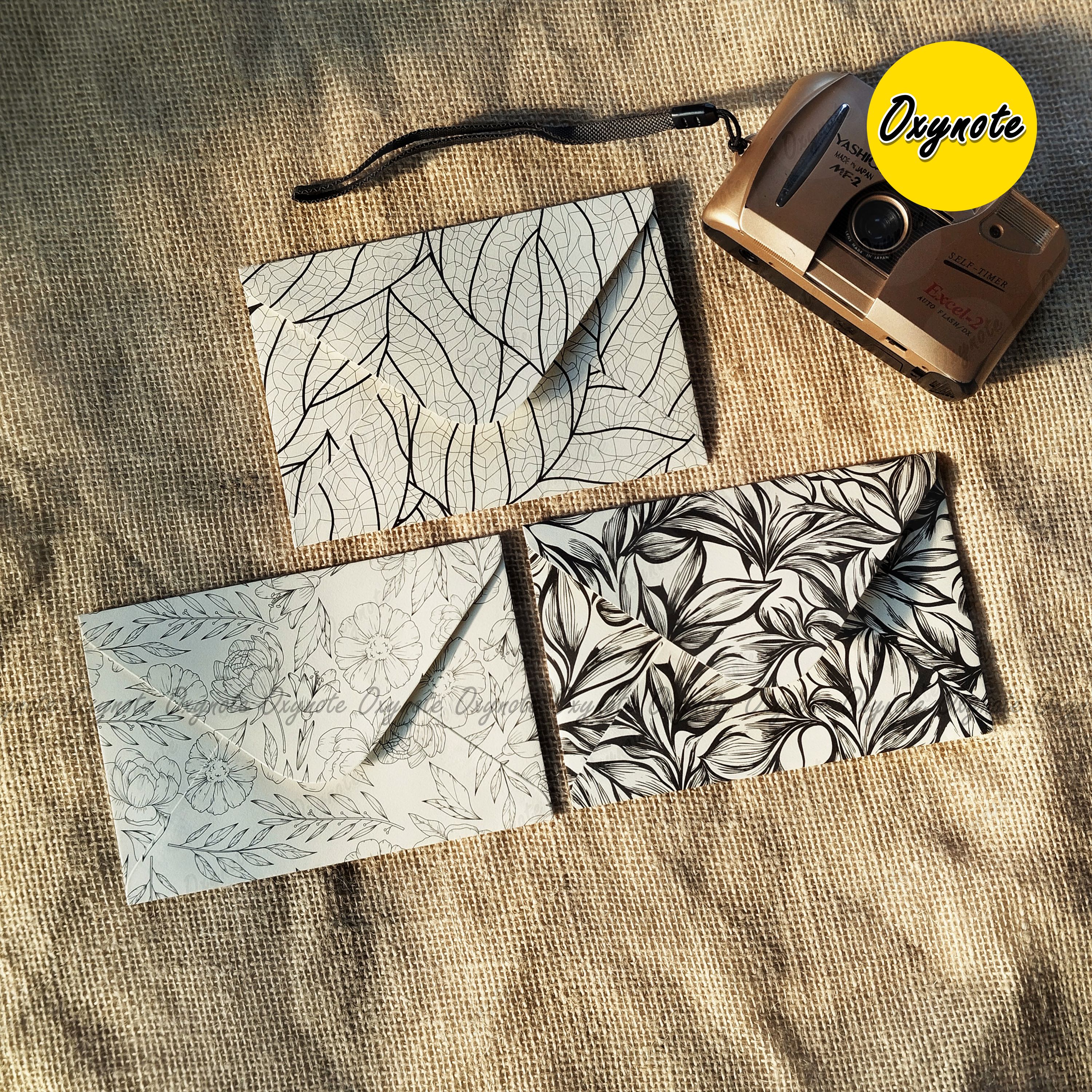 OXYNOTE Monarch Series Premium Designed Vintage Pattern Envelope_img_12