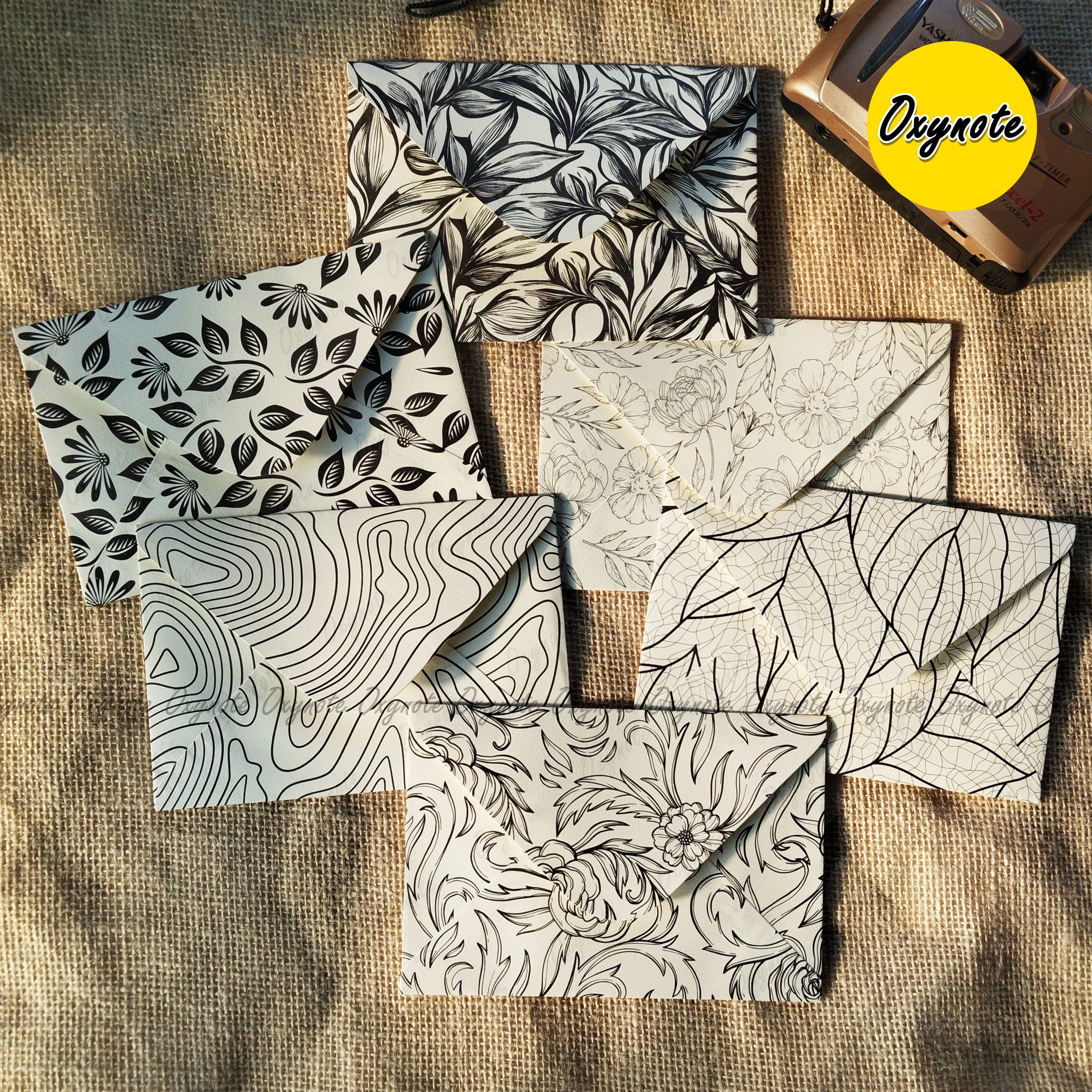 OXYNOTE Monarch Series Premium Designed Vintage Pattern Envelope_img_0