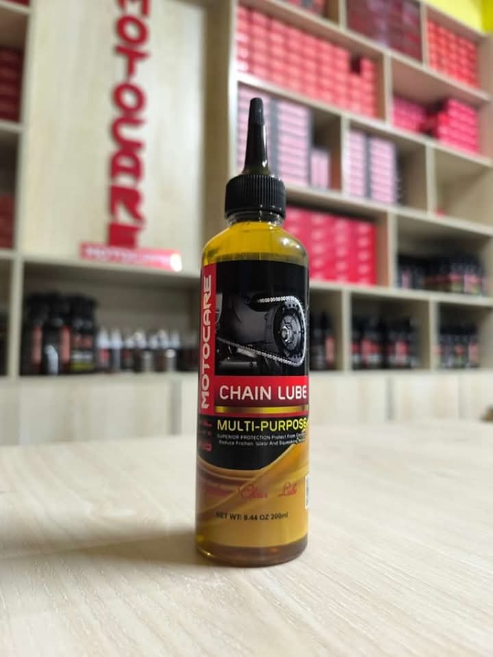 Motocare Chain Lube for Bikes - 200ML | Superior Water-Resistant Lubricant, Friction & Noise Reduction, Rust Protection for All Chains_img_1