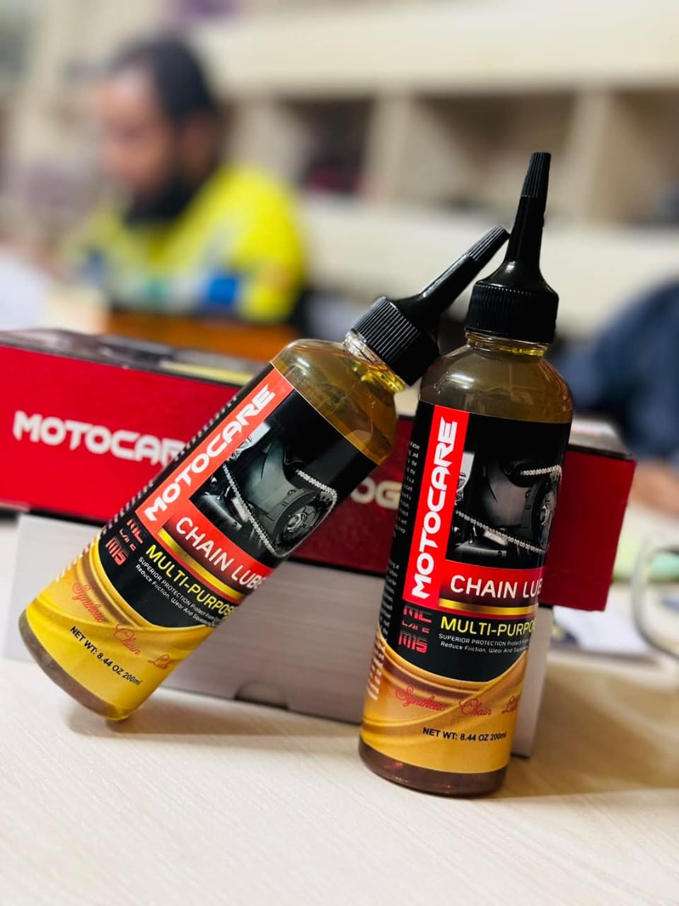 Motocare Chain Lube for Bikes - 200ML | Superior Water-Resistant Lubricant, Friction & Noise Reduction, Rust Protection for All Chains_img_2