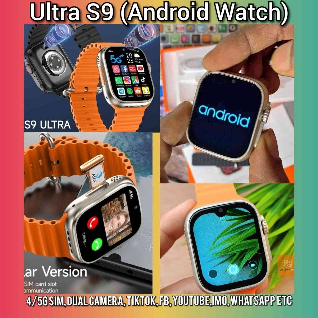 Ultra S9 5G Android Dual Camera Sim Supported Smart Watch