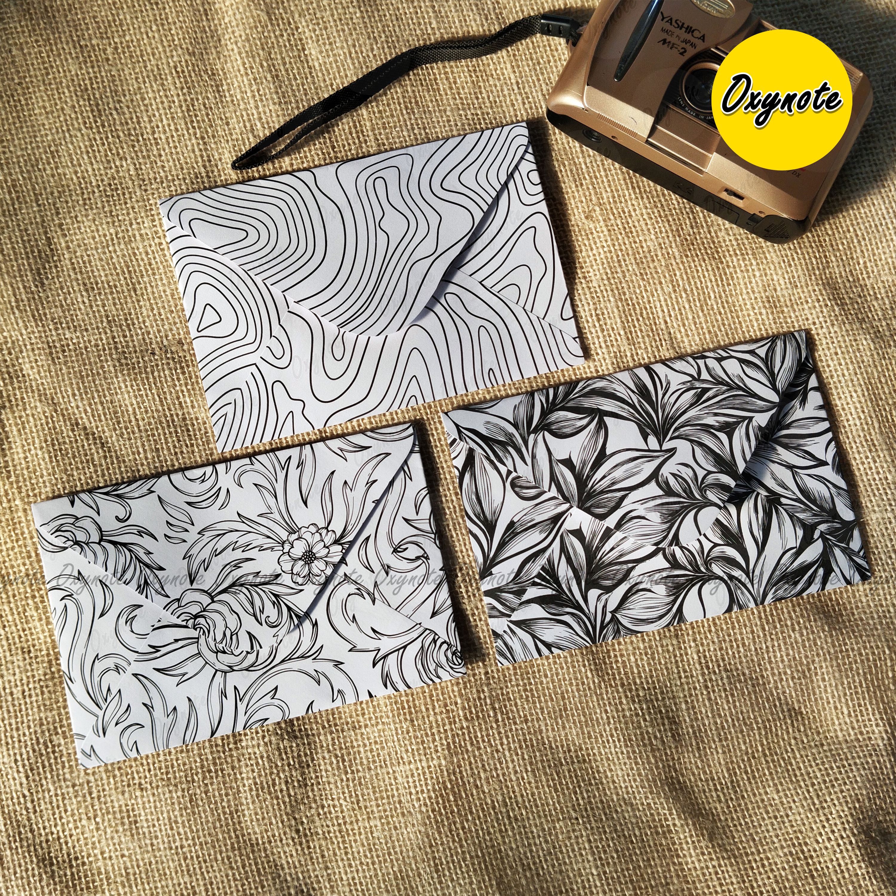 OXYNOTE Monarch Series Premium Designed Vintage Pattern Envelope_img_4