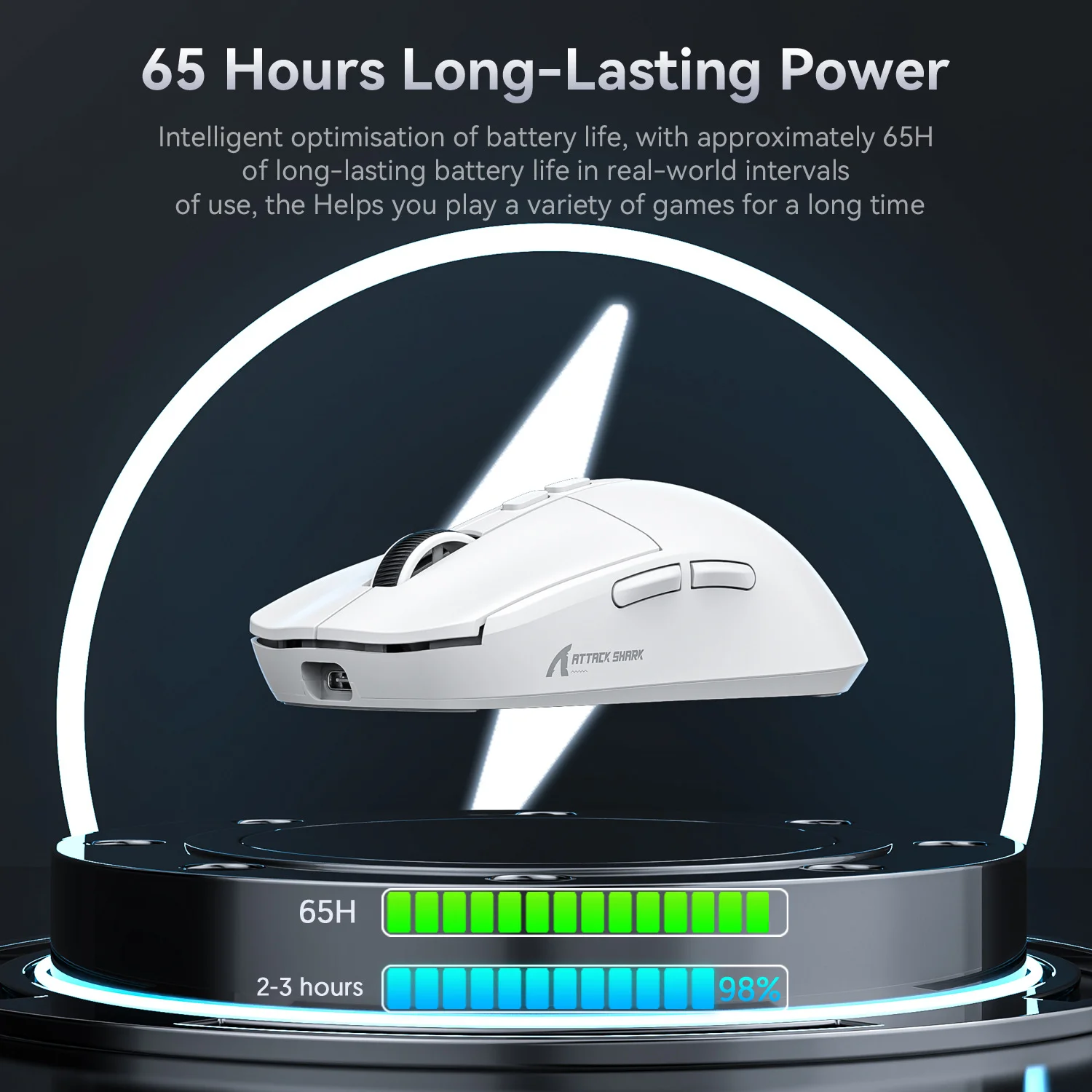 Attack Shark X6 PAW3395 Tri-Mode Wireless Gaming Mouse with DOCK_img_4